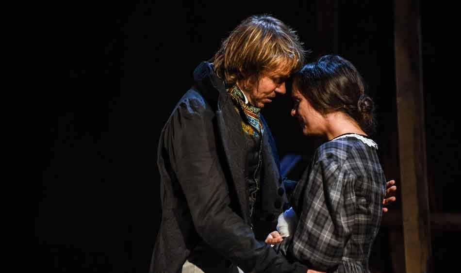 Ben Warwick (Mr Rochester) and Kelsey Short (Jane Eyre) in Jane Eyre | Blackeyed Theatre © Alex Harvey-Brown
