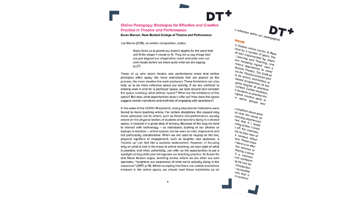 Teaching Performance Online essay