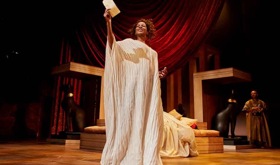Josette Simon (Cleopatra) in the RSC's Antony and Cleopatra © Helen Maybanks.