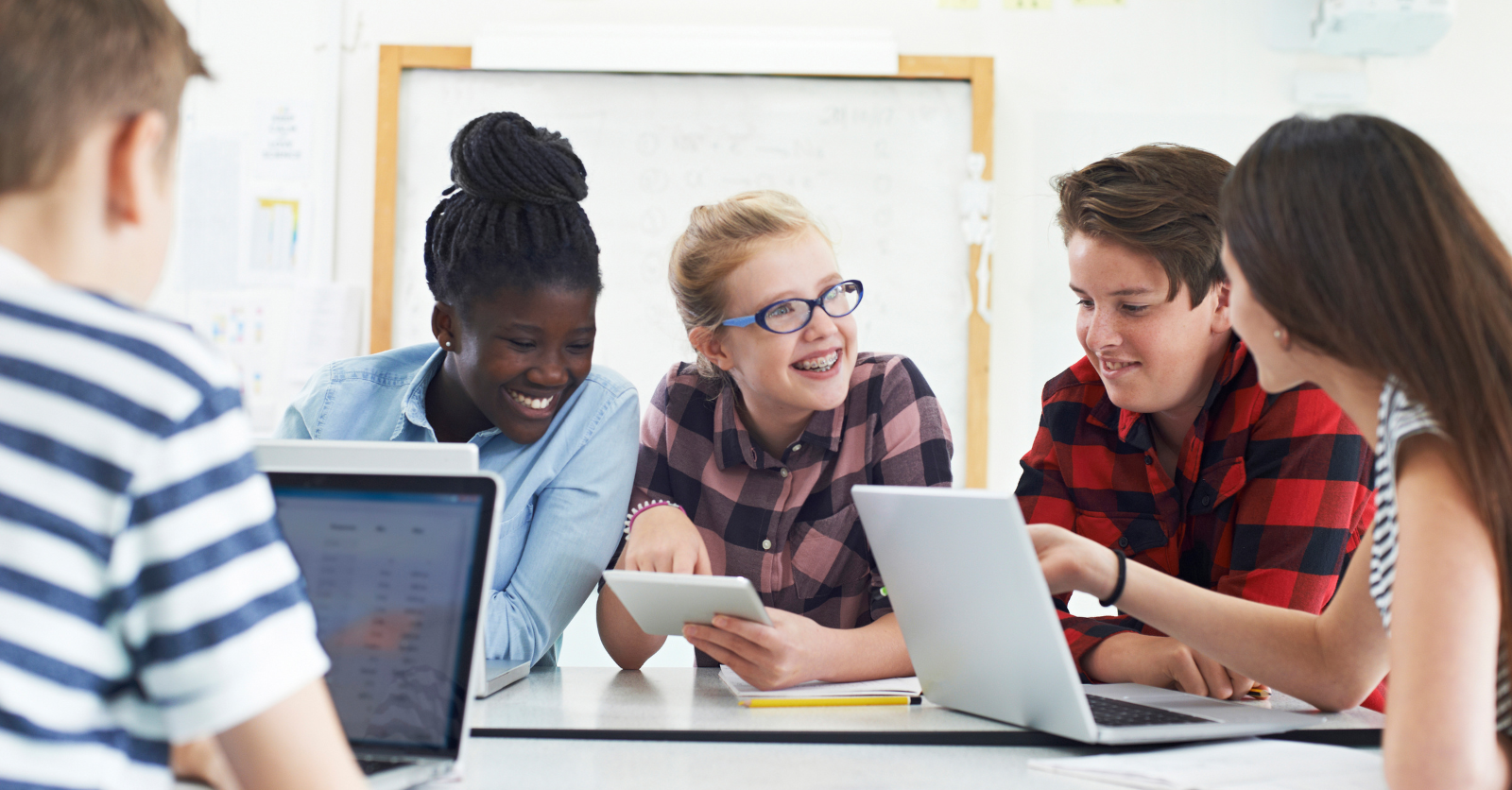 Students on laptops