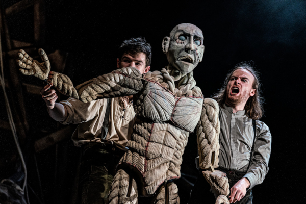 Benedict Hastings (Robert Walton) and Billy Irving (The Creature) in Frankenstein | Blackeyed Theatre | © Alex Harvey-Brown
