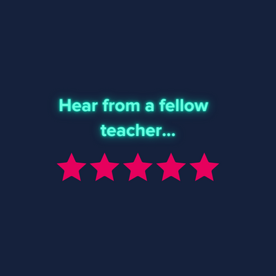 Hear from a fellow teacher... with pink stars underneath